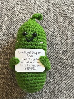 Emotional Support Pickle Plush Toy - Green